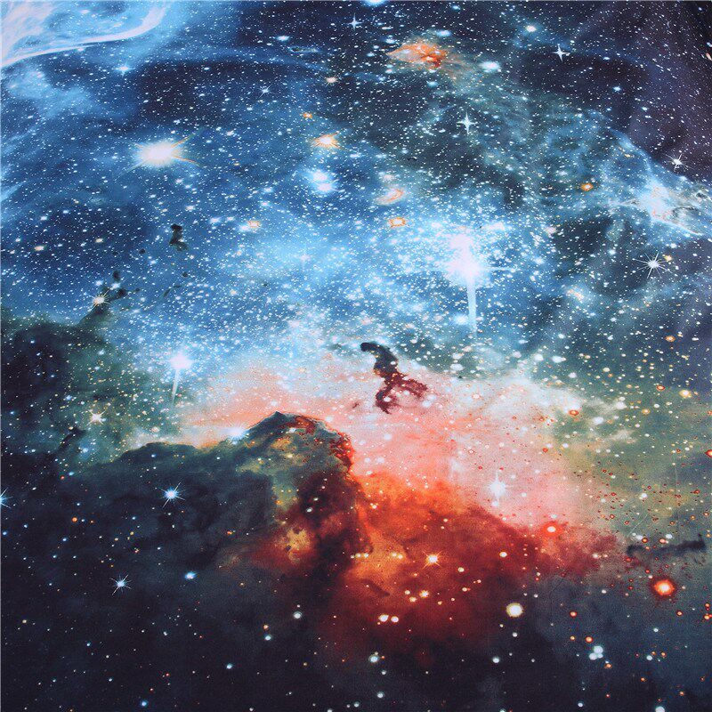 3D床上用品宇宙星空云朵四件套立体油画夜景1.5/1.8床单三/四件套