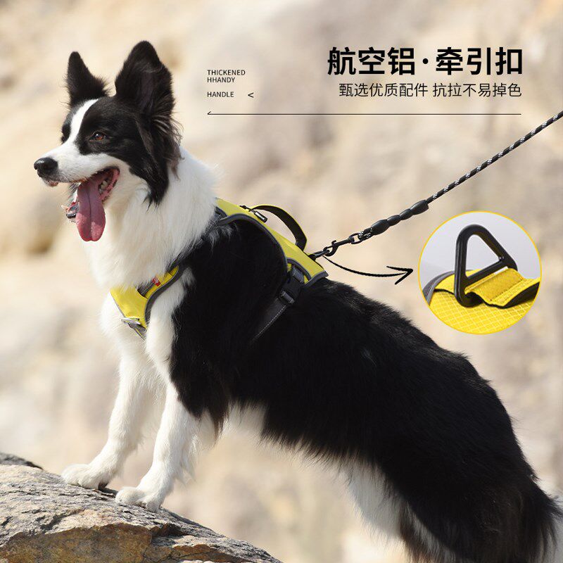 狗狗胸背牵引绳户外多功能战术宠物胸背带边牧柯基大小型犬溜狗绳