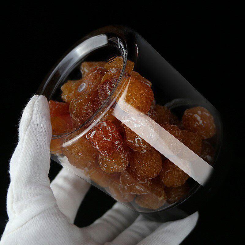 【黑盖】拍一份发50个中药材复合肥玩具果酱三七粉密封塑料包装瓶