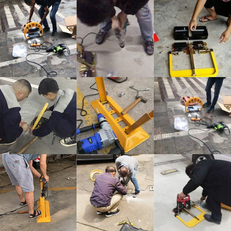 哈尔滨上门包安装车位锁地锁安装服务停车位免打孔固定挡专用