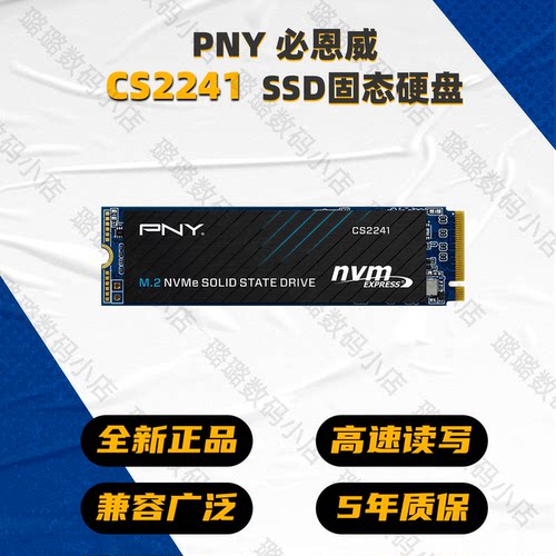 PNY 必恩威 CS2241 SSD 4TB M.2 PCIe4.0 固态硬盘台式笔记本通用