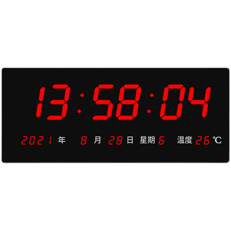 大号双面电子数字显示时钟LED时钟走廊车站医院商场过道两面挂钟