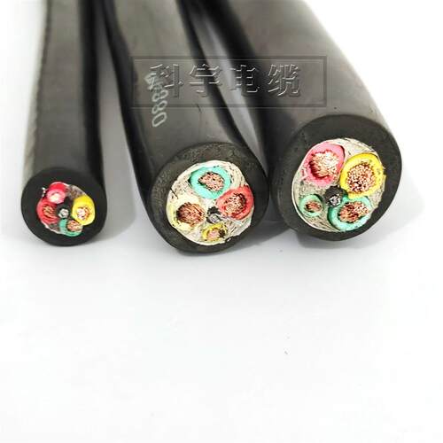 龙门吊卷筒电缆YVFR/CEFR3x2.5~120平方+1芯带钢丝黑色铜芯圆电缆