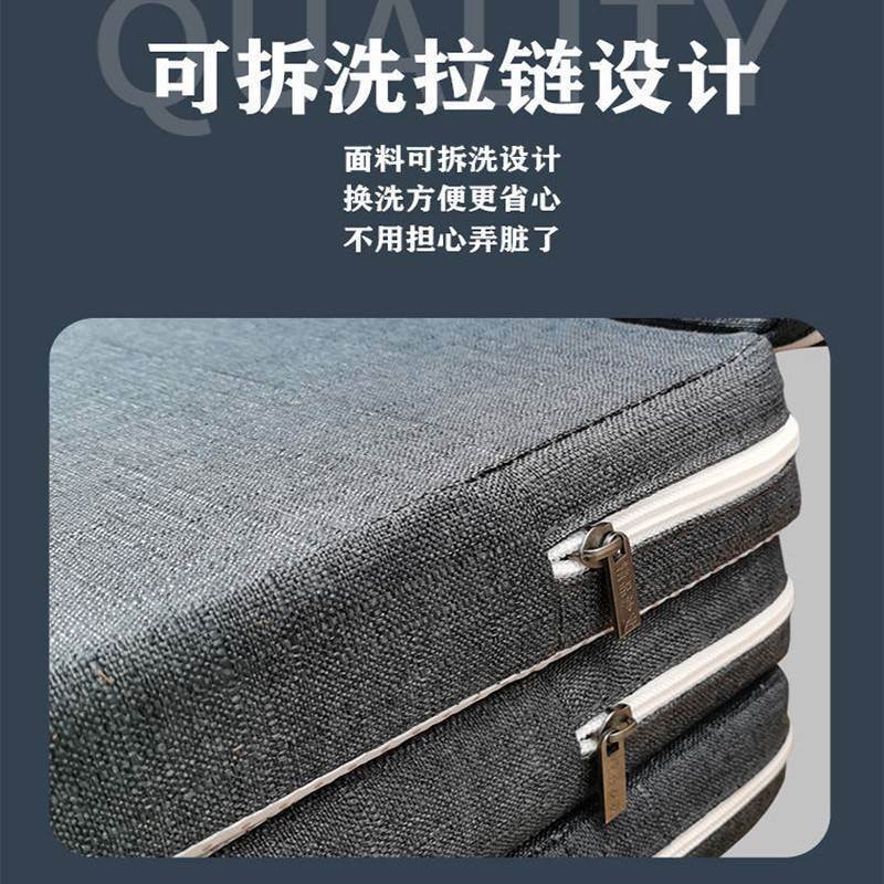 加厚四折叠海绵午休午睡床垫学生懒人办公室榻榻米睡垫打地舖神器