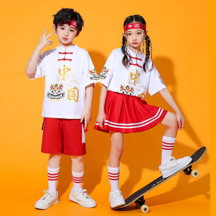 雪龙吟舞蹈服儿童中国风啦啦队演出服本草纲目霍元甲街舞套装国潮