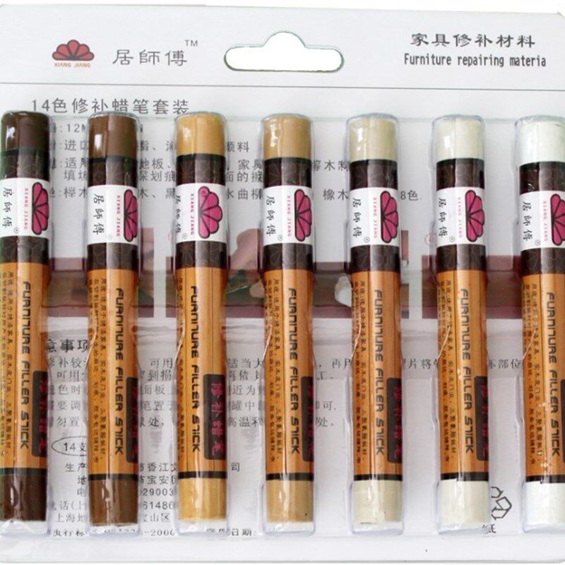 修补蜡笔套装家具门修补膏实木复合地板木质材料划痕裂缝损伤修复
