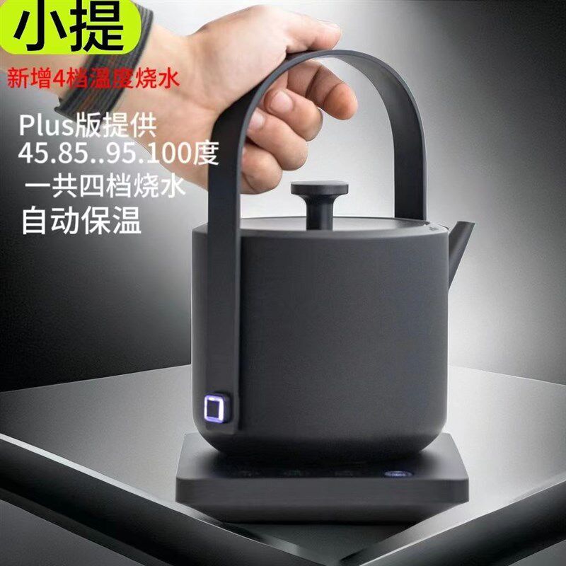 小提汀壶中式全自动电热水壶家用不锈钢提梁烧水壶泡茶专用茶艺壶