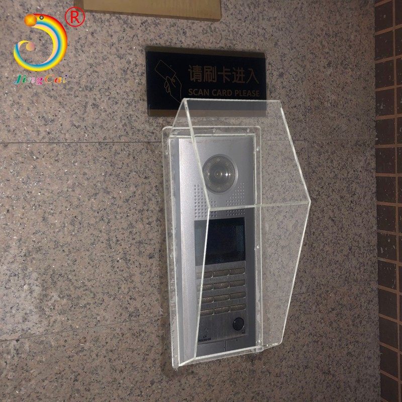 晶彩专业定制中控人脸识别门铃智能门锁防雨罩室外防晒防水保护罩