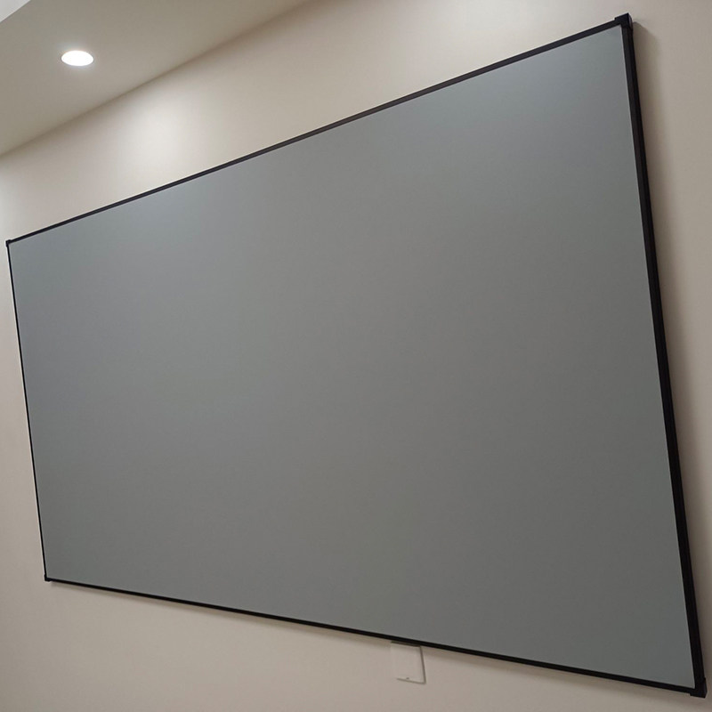 中长焦菲涅尔硬屏抗光幕100寸120寸家用4K高清柔性抗光屏画框幕布