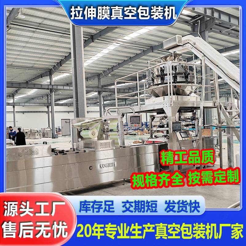 墨鱼丁大型真空封口机 火锅底料拉伸膜包装机 土豆粉袋装封口设备