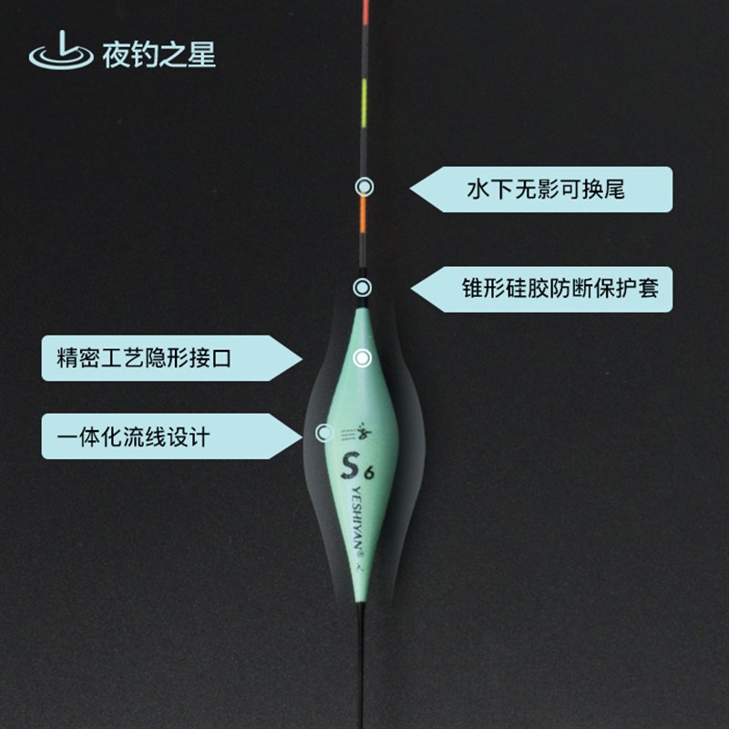 浮标纳米夜光漂长尾电子漂醒目超亮鲫鱼漂鱼漂高灵敏轻口夜光浮漂