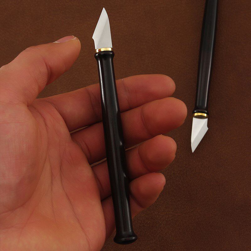 BOWEN波文笔刀裁皮刀镂空雕刻刀 手工DIY皮革皮具工具 粉末钢M390