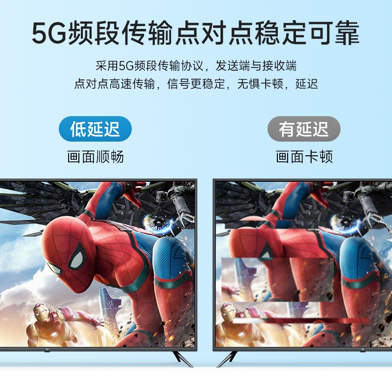 睛虹威无线hdmi传输器接收发4K高清投屏同屏器监控电脑连电视投影