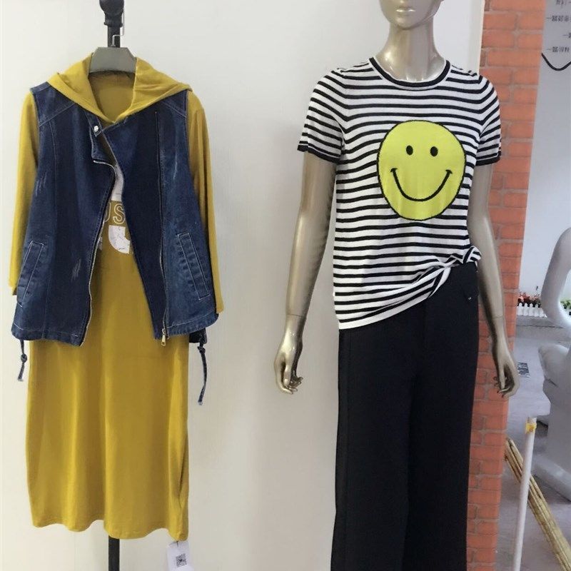 服装店橱窗展示架铁艺点挂单双挂落地挂衣架正挂货架中岛模特道具