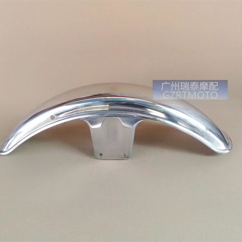 GS125摩托车复古改装前挡泥板短版前泥瓦不锈钢适用钻豹EN鑫源400