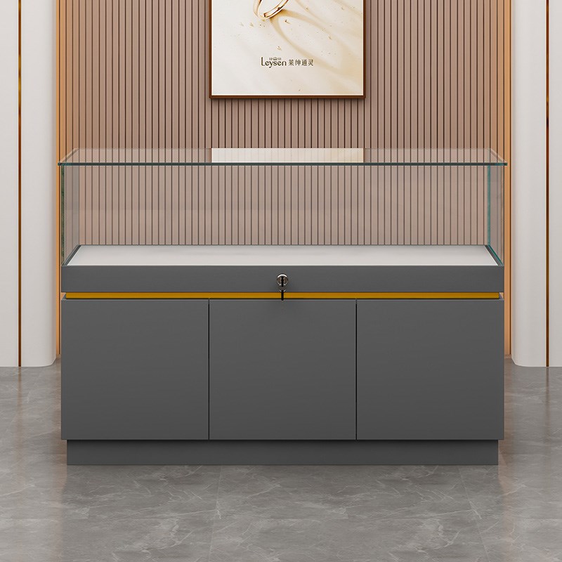 定做珠宝展柜首饰展示柜商场玻璃烤漆展示台博物馆古董文物陈列柜