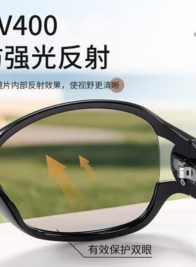 时尚女士偏光太阳镜太阳眼镜女款2026新款妈妈年轻黑色级感抗UV