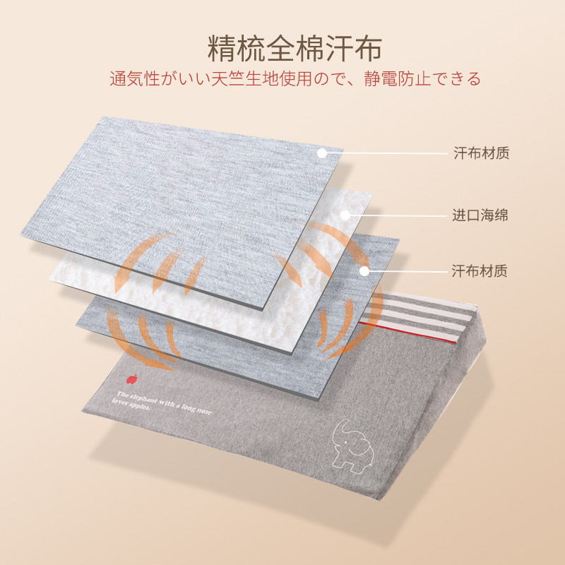 婴儿防侧睡翻身防偏头纠正定型枕斜坡垫防溢防吐奶新生儿哺乳枕头