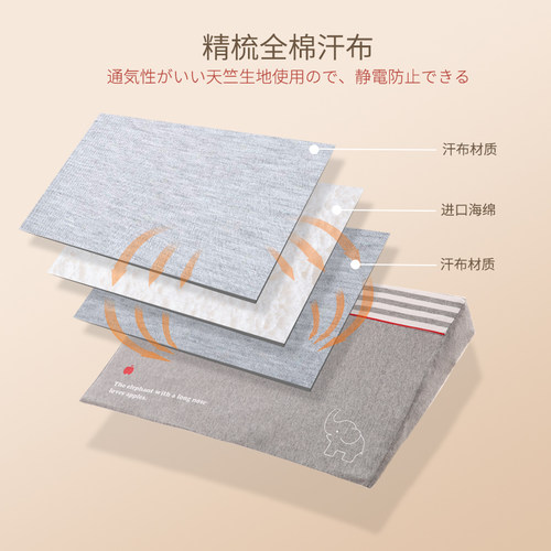 婴儿防侧睡翻身防偏头纠正定型枕斜坡垫防溢防吐奶新生儿哺乳枕头