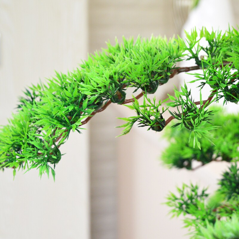 仿真植物迎客松树室内花客厅装饰假绿植大型落地塑料假树盆栽摆设
