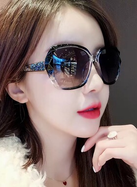 太阳镜女偏光防紫外线2021新款网红墨镜女夏圆脸大脸显瘦开车眼镜