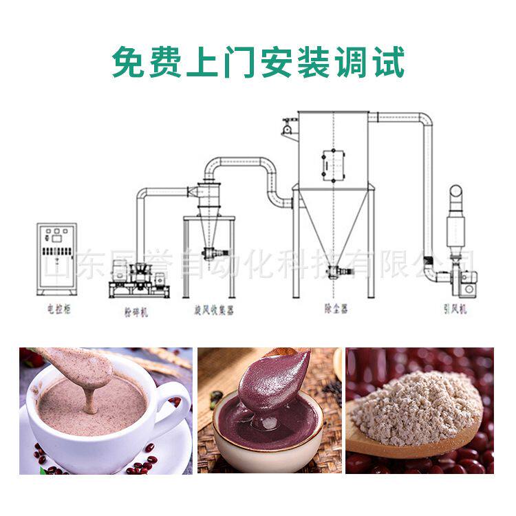 代餐粉加工设备 藜麦荞麦粉生产线 膨化机挤压技术