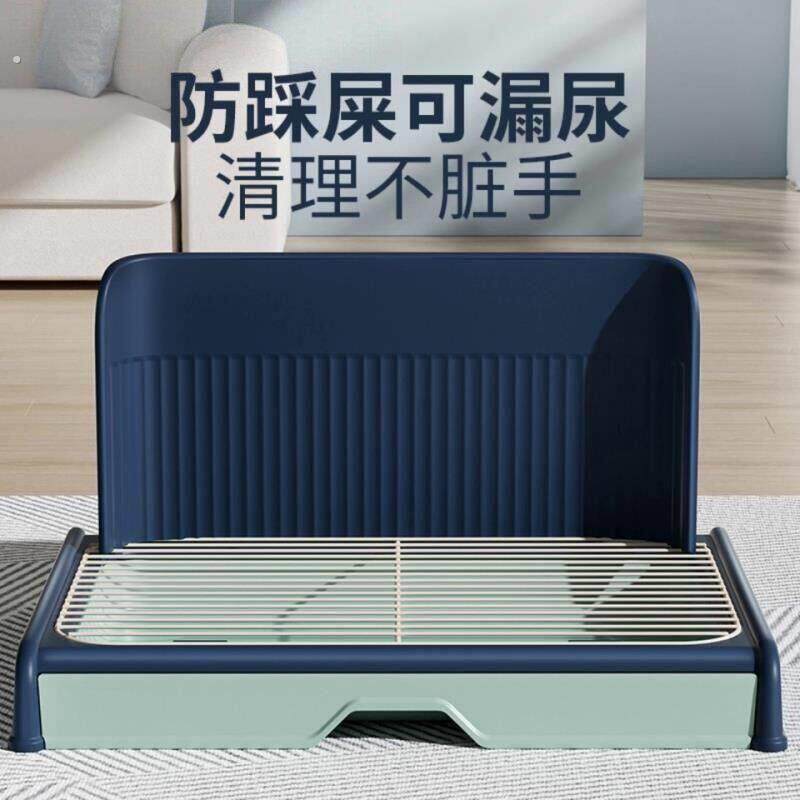 狗狗厕所抽屉式小中大型犬防踩屎便盆带墙尿盆铁网砂盆宠物用品