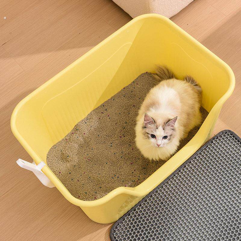 猫砂箱超大开半封闭防溅垫木偶超大盆猫厕所宠物用品
