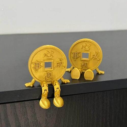 新年装饰元宝摆件2026马年春节玄关入户门把手智能门锁装饰挂饰