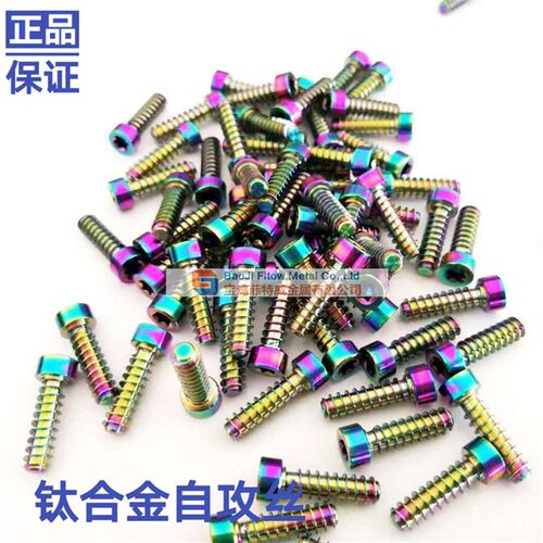 钛合金螺丝 马古拉刹把螺丝 执手螺丝修补钛螺丝 M5 自攻丝圆柱头