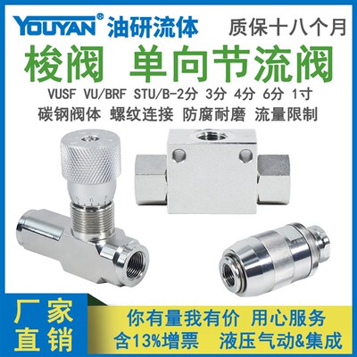 STB梭阀VRFU节流阀VRFB VUSF-G3/4 VURF-G1/4 VBRF-G3/8 STU-G1/2