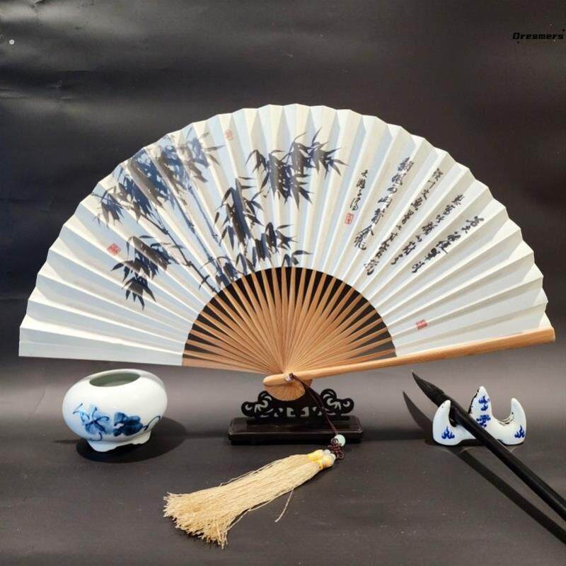 。八寸扇子可折叠随身携带折扇新中式国风夏天男士古风书生纸扇男