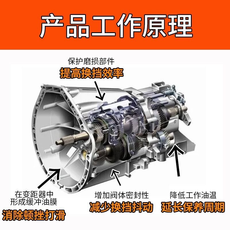 手动变速箱齿轮差速器后桥油保护修复剂减摩擦消除抖动异响添加剂