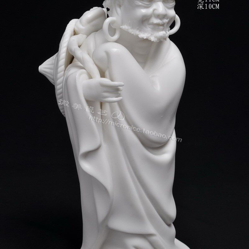 德化白瓷十八罗汉佛像18罗汉艺术品陶瓷装饰摆件收藏品陶瓷工艺品