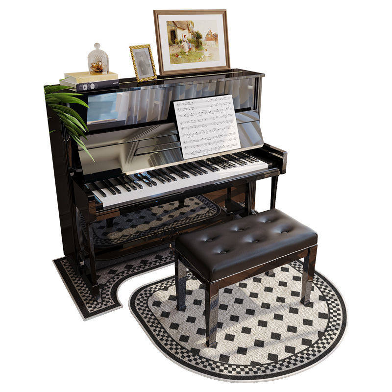 立式钢琴地毯隔音垫家用消音减震地毯钢琴凳椅子专用加厚吸音脚垫