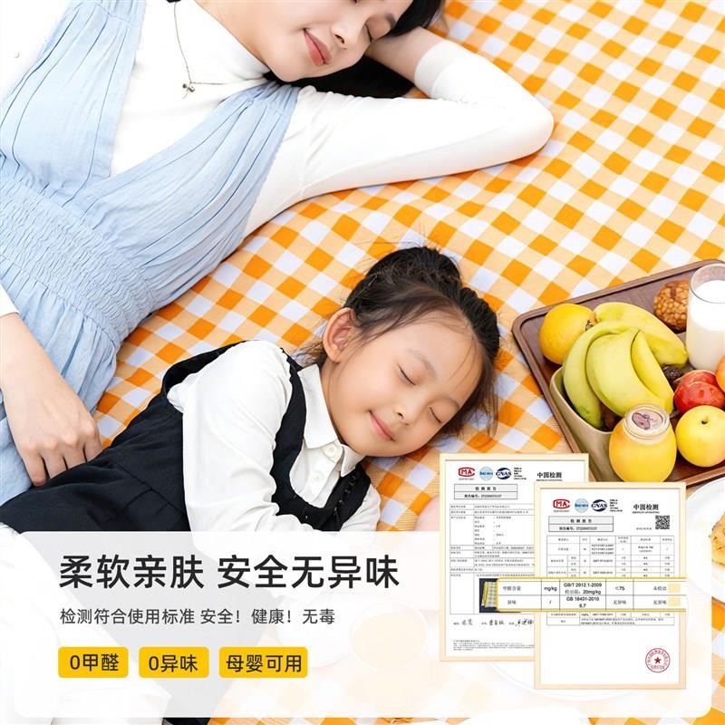 野餐垫防潮垫加厚防水户外地垫折叠坐垫露营垫春游草坪帐篷内垫子