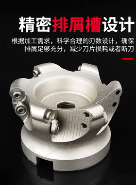 EMR数控圆鼻铣刀盘CNC数控开粗R5/R6 50/63/80/100/平面铣刀盘