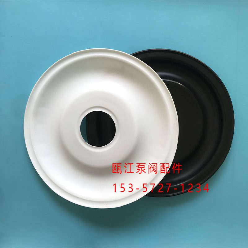 QBY3-125气动隔膜泵配件四氟F46丁青橡胶加布膜片耐腐蚀外径360