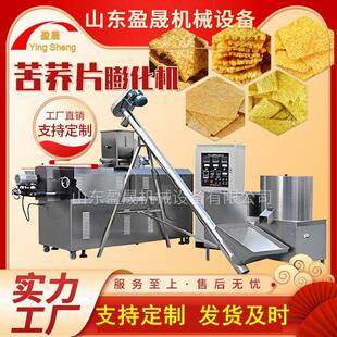 亚麻籽烤酥生产线 苦荞片加工设备 大型油炸食品生产线  膨化机