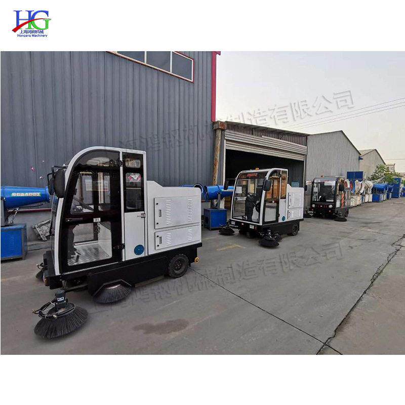 工厂车间环氧地坪清扫车 路灰尘垃圾落叶清理车 驾驶式扫地车