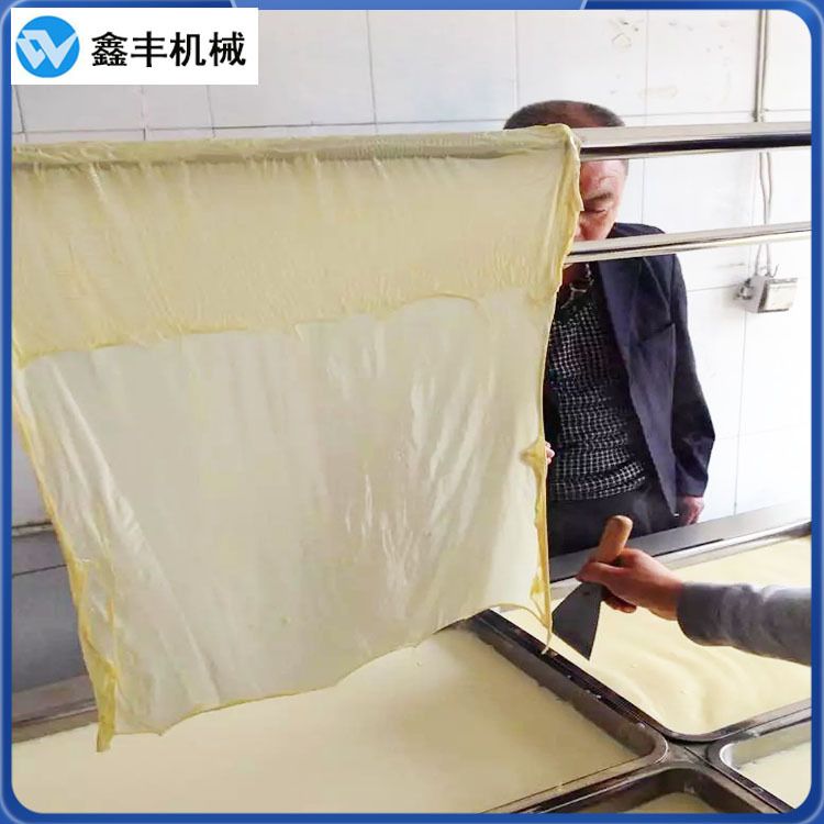 鑫丰腐竹机器设备厂家 上门安装技术教学 商用腐竹油皮机价格