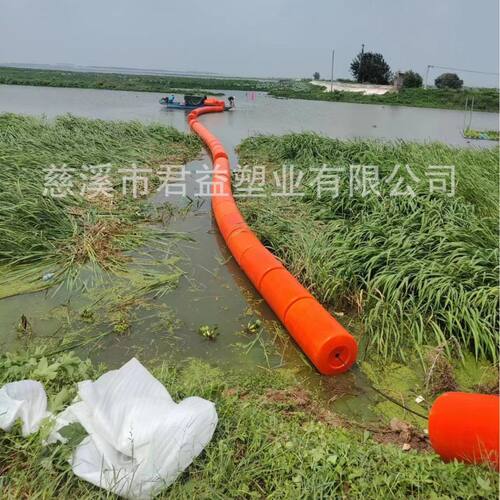 浅海区域拦截垃圾塑料浮筒 圆柱形水上围栏浮漂桶 300*1000