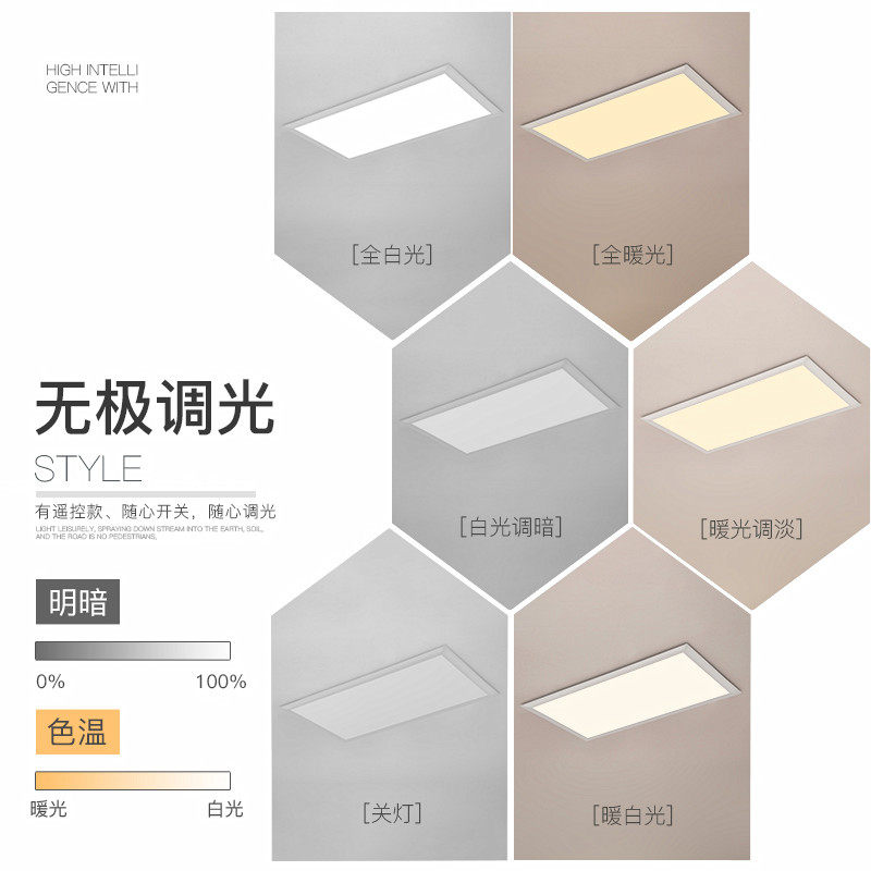 超薄客厅灯led吸顶灯现代简约长方形创意大气餐厅北欧卧室灯灯具