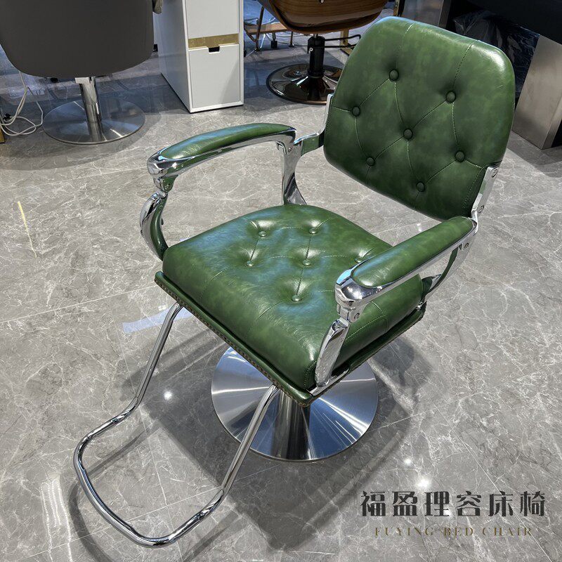 新款理发店椅子发廊专用美发店剪发椅可升降油头老式复古美发凳子