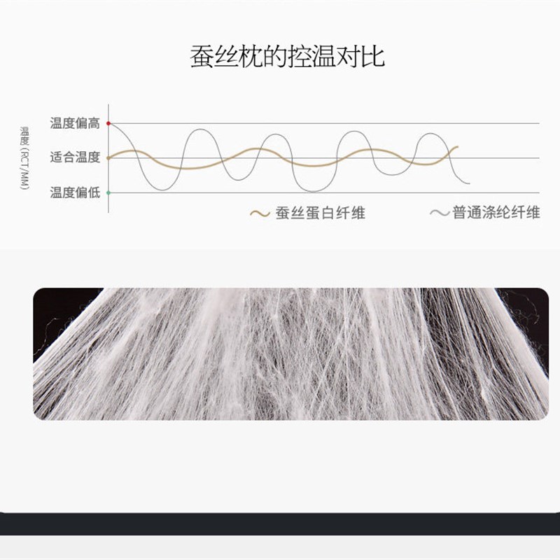 2025新款真丝蛋白桑蚕丝低枕柔软枕芯不变形单人超薄助眠护颈枕头