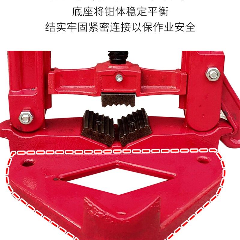 民伟重型管子台虎钳龙门钳龙门架子台钳夹管钳压力钳2号3号4号5号