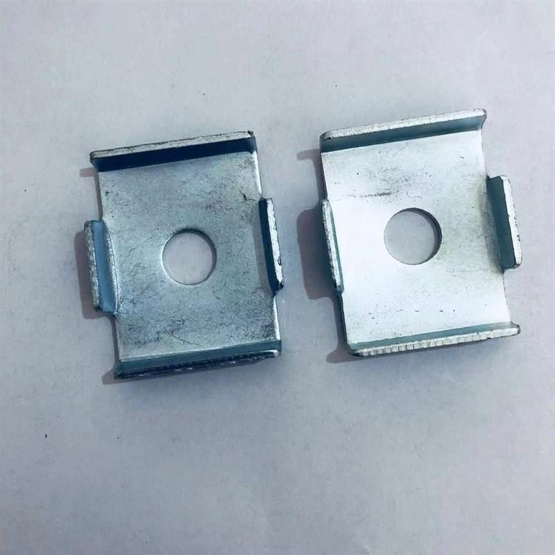 C型钢薄膜压块限位垫片太阳能光伏支架配件镀锌华司吊装加工定制