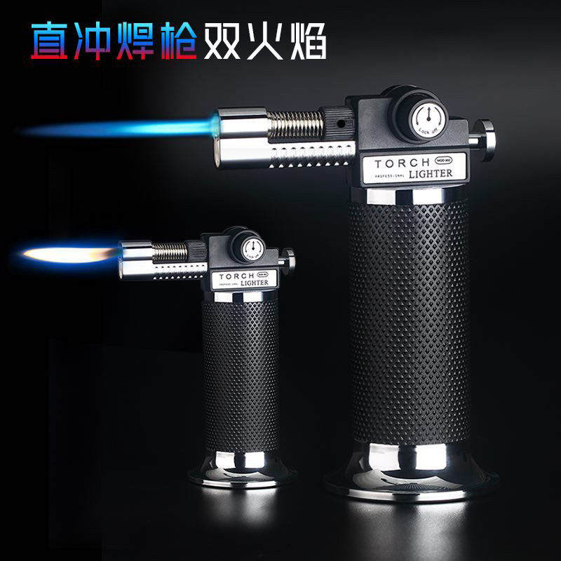 便捷微型焊枪防风直冲打火机喷火枪点烟香雪茄艾灸艾条艾柱点火