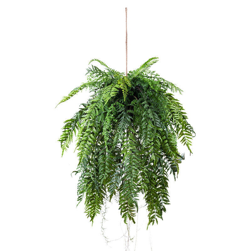 森系垂吊波斯蕨仿真植物草球吊挂盆绿植家居商铺橱窗造景吊顶装饰
