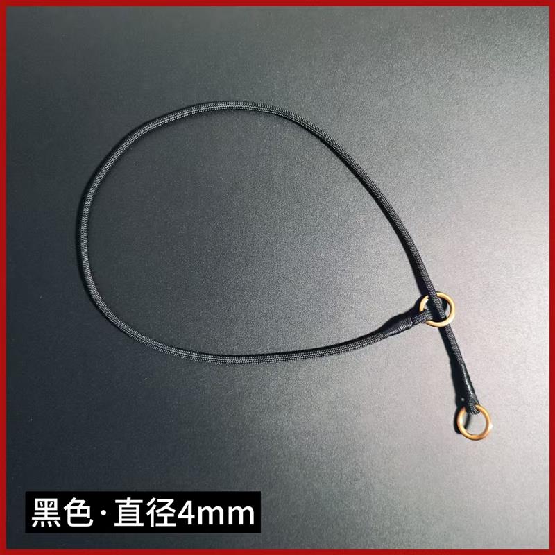 P绳项圈P链遛狗绳P端宠物牵引绳专业比赛级防爆冲训犬超细4mm尼龙图片